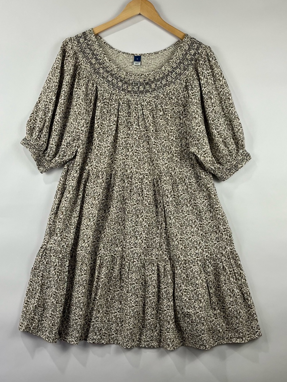 Old Navy Cotton Prairie Dress Pockets Cottagecore Garden Party M